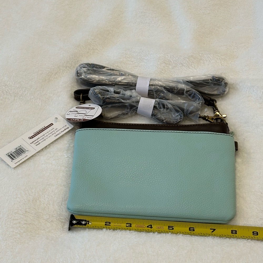 Chala Turquoise and Brown Turtle Crossbody Bag - Picture 5 of 6